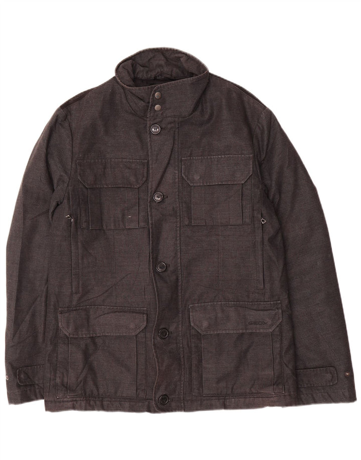 Geox Mens Respira Utility Jacket UK 38 srednje sivi pamuk