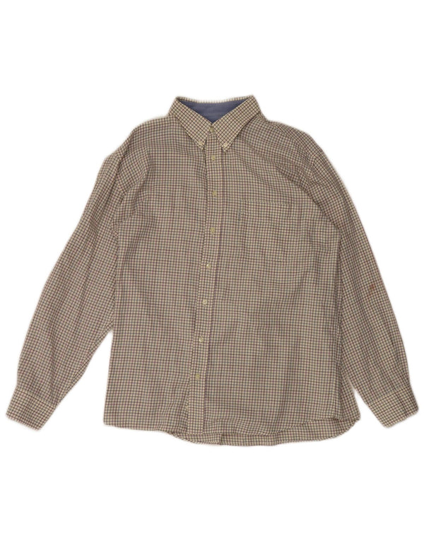 Barbour muška košulja XL sivo bijela karirana pamuk