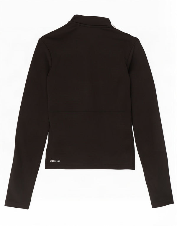 Adidas ženska trenirka Aeroready zip izrez UK 4/6 XS crna