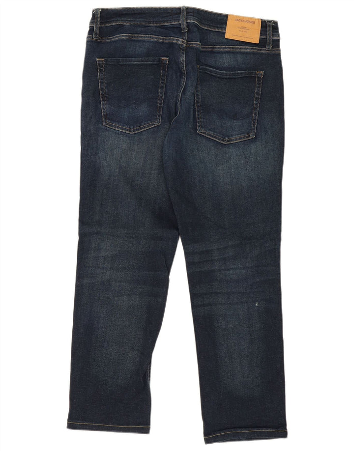 JACK & JONES Muške ravne traperice Clark Regular Fit W34 L27 Plavi pamuk