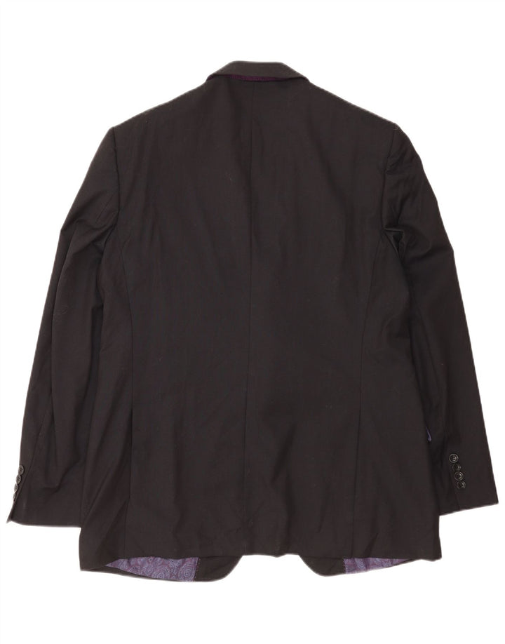 Marks & Spencer muška jakna sako s 2 gumba UK 42 XL crna vuna