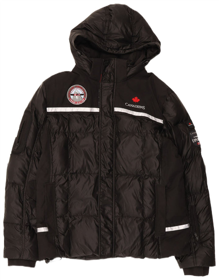 CANADIENS muška podstavljena jakna s kapuljačom IT 56 3XL crni poliester