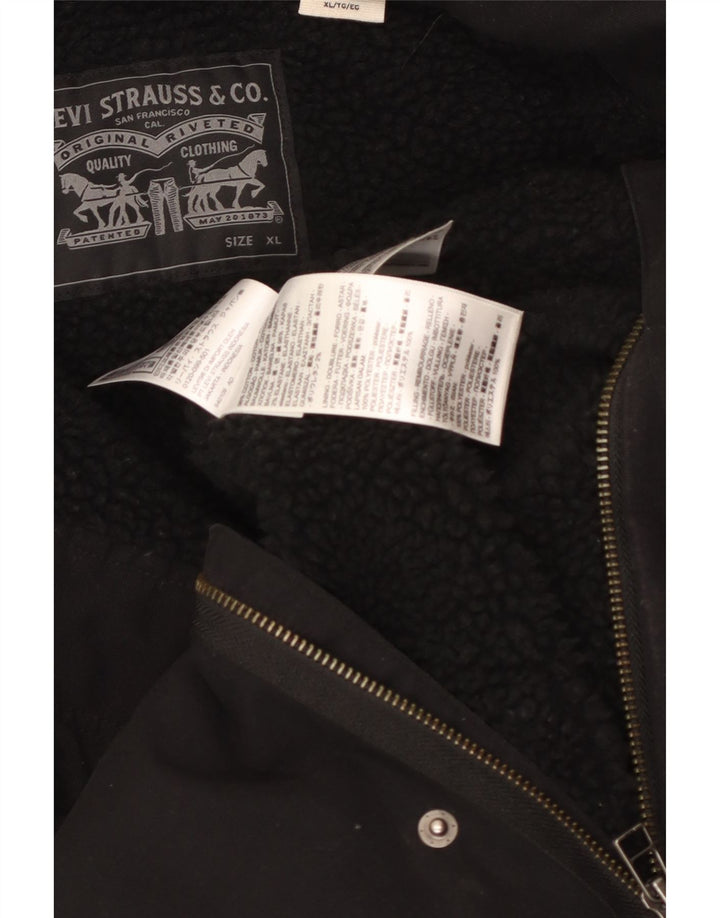LEVI'S muška jakna Sherpa Utility UK 42 XL crni pamuk