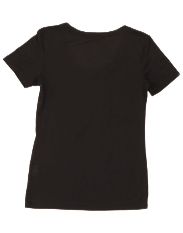 Nike Ženska majica kratkih rukava Dri Fit Graphic Top UK 10 Mala crna