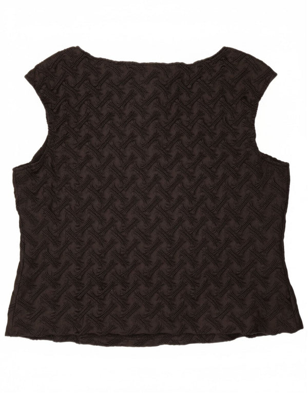 JOSEPH RIBKOFF Ženski gornji dio bluze bez rukava UK 18 XL crni poliester