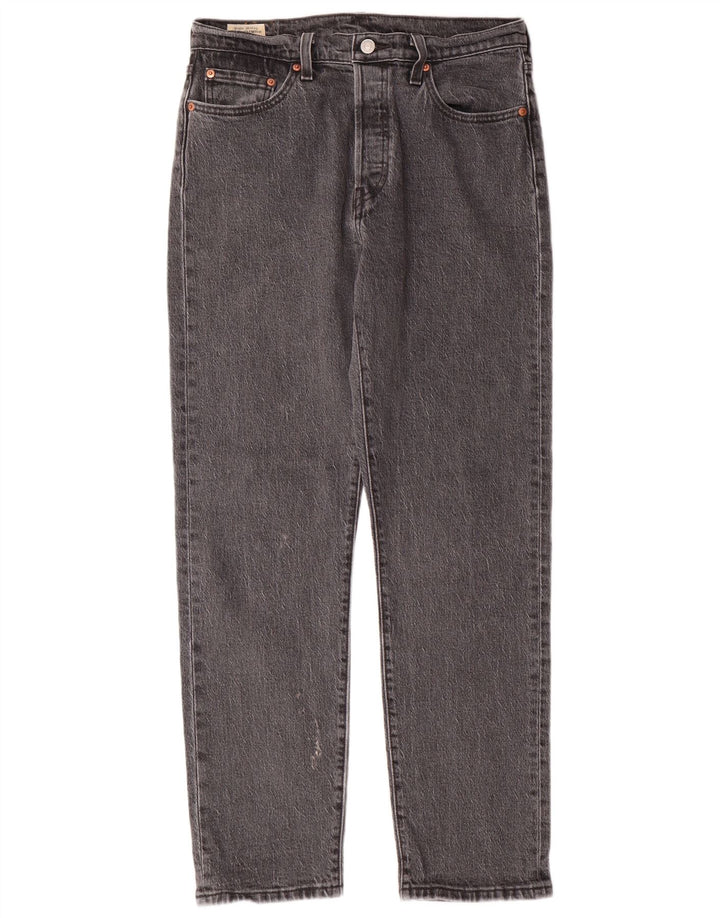 LEVI'S muške 501 ravne traperice W29 L30 sivi pamuk