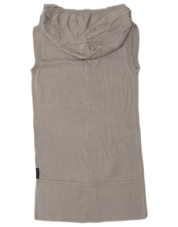Armani Jeans Ženska dugačka majica s kapuljačom UK 10 Mala siva pamuk