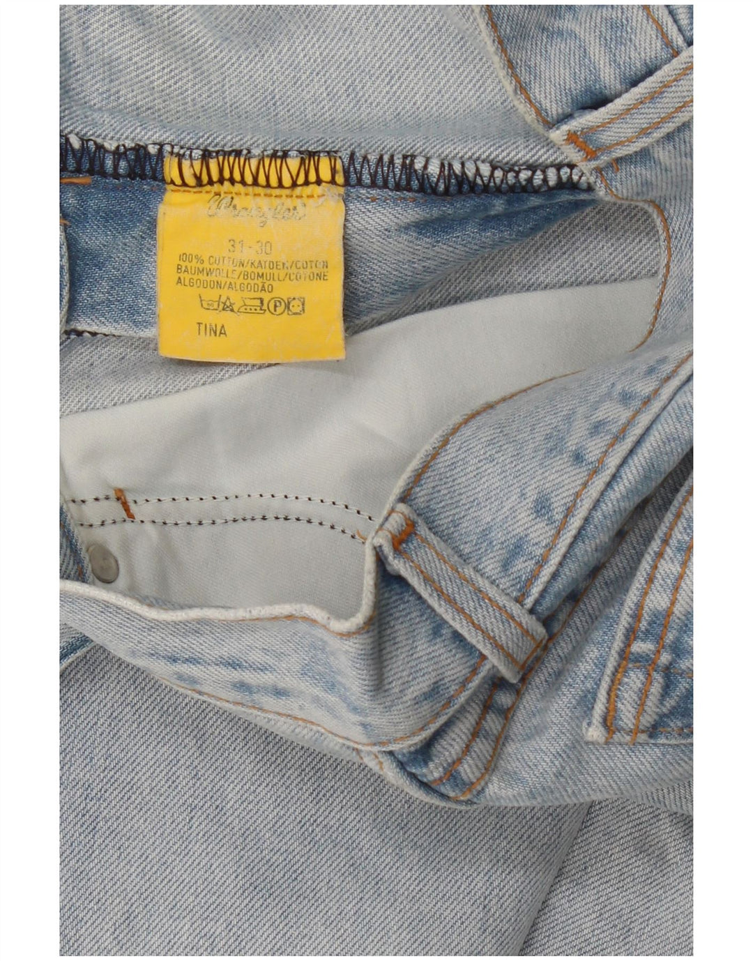 WRANGLER Muške traperice TIna Bootcut W31 L30 Plavi pamuk