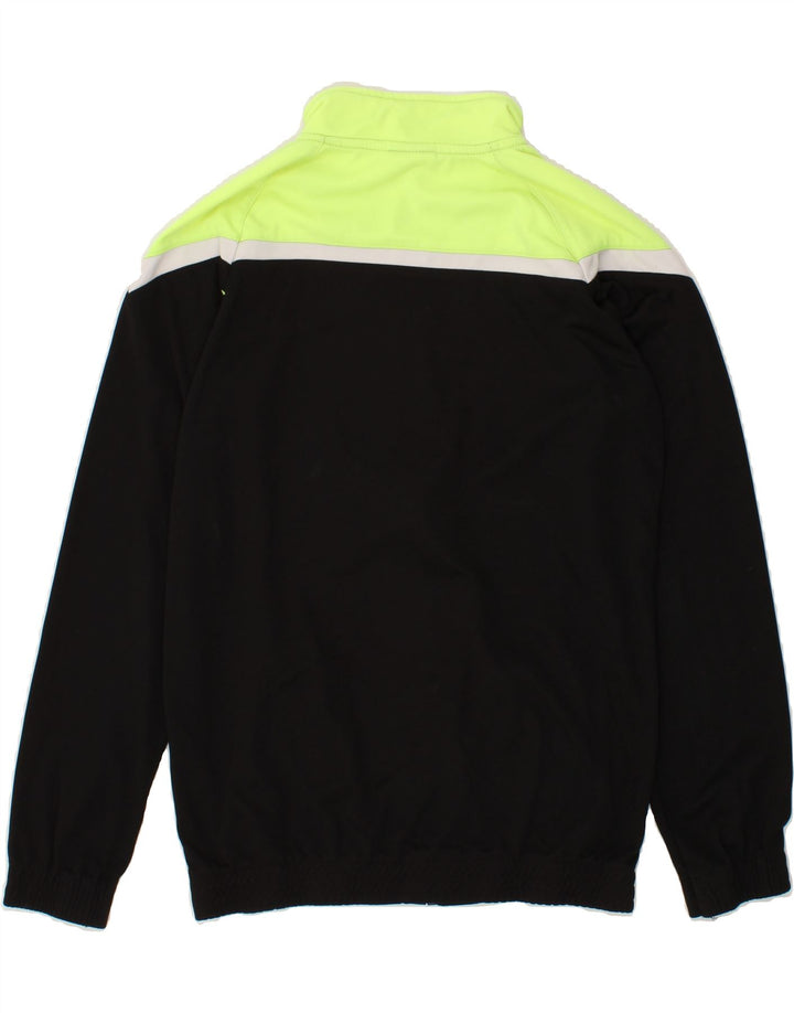 UMBRO Boys Tracksuit Top Jacket 15-16 Years Black Colourblock Polyester Vintage Umbro and Second-Hand Umbro from Messina Hembry 