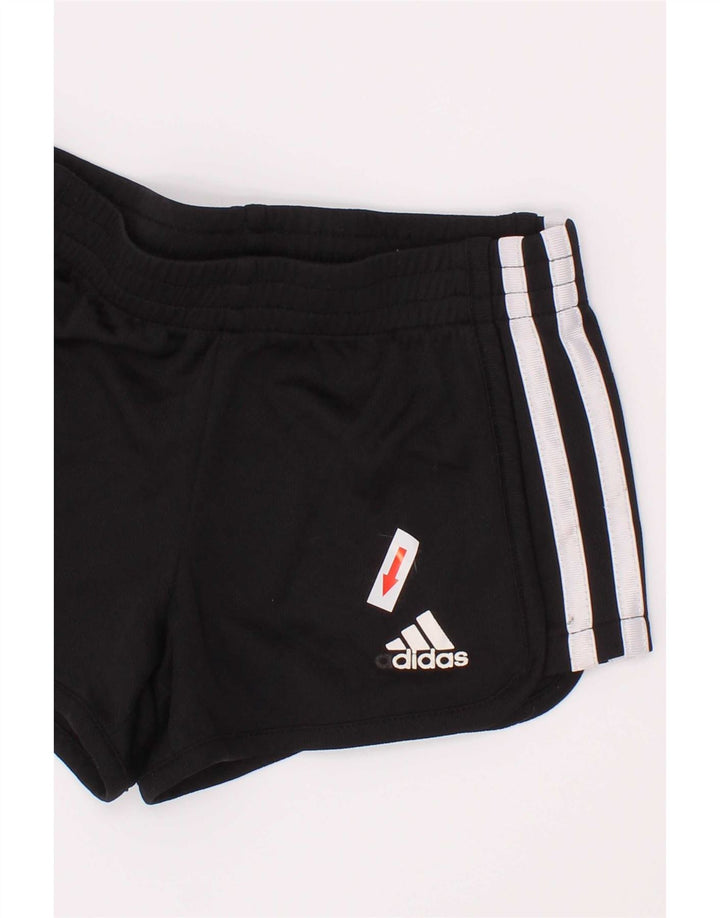 Adidas kratke sportske hlače za djevojčice 3-4 godine, crni poliester