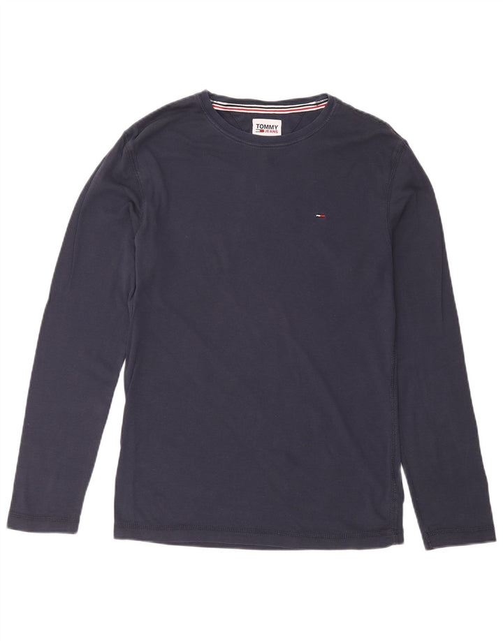 TOMMY HILFIGER Muška majica dugih rukava srednje tamnoplave pamučne boje