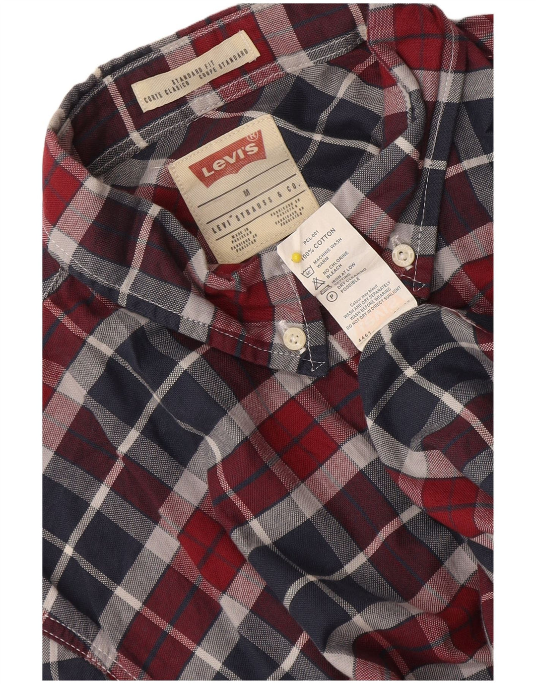 Levi's muška standardna košulja srednjeg šarenog kariranog pamuka
