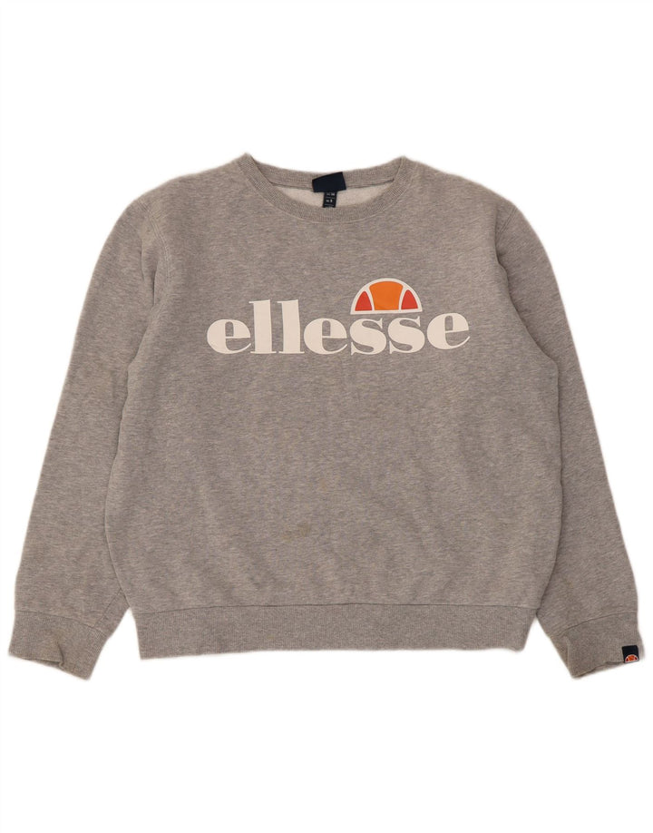 Ellesse Ženska majica s motivima prekomjerne majice UK 10 Small Grey Flected