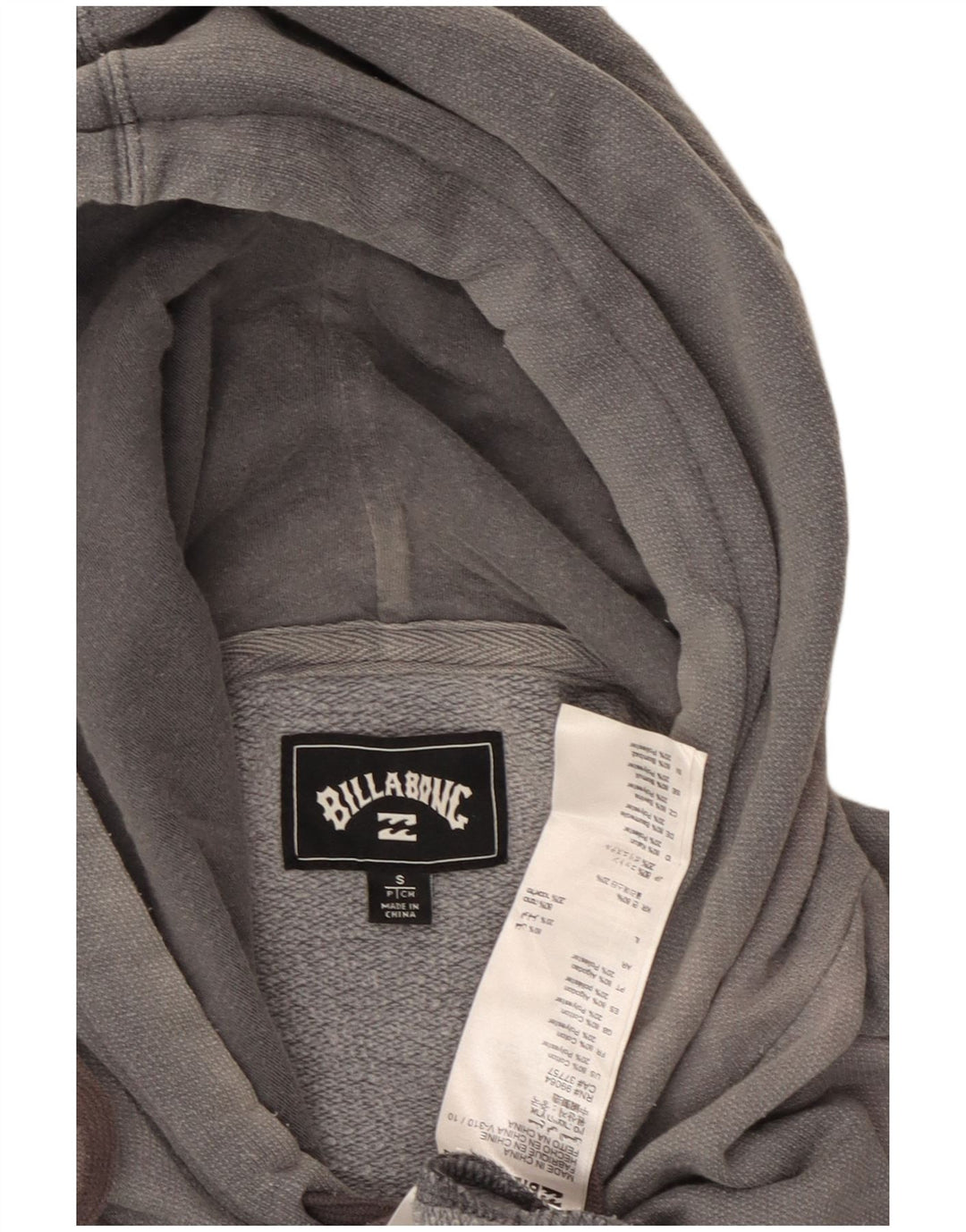 BILLABONG muška majica s kapuljačom s kapuljačom, mali sivi pamuk