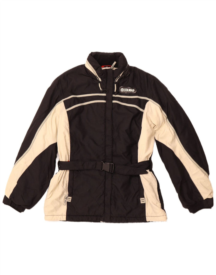 COLMAR ženska skijaška jakna s kapuljačom IT 46 veliki crni najlon u boji