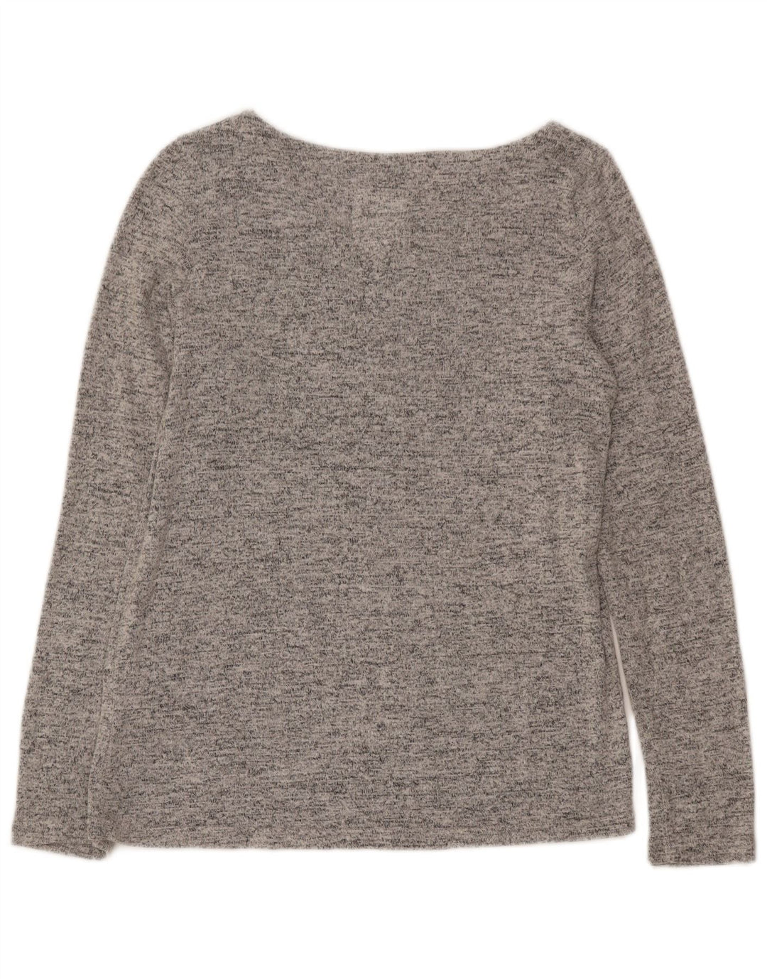 MOUNTAIN WAREHOUSE Womens Top Long Sleeve UK 8 Small  Grey Flecked Viscose