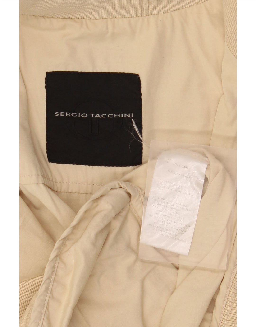 Sergio Tacchini muška bomber jakna UK 40 Large Beige Cotton