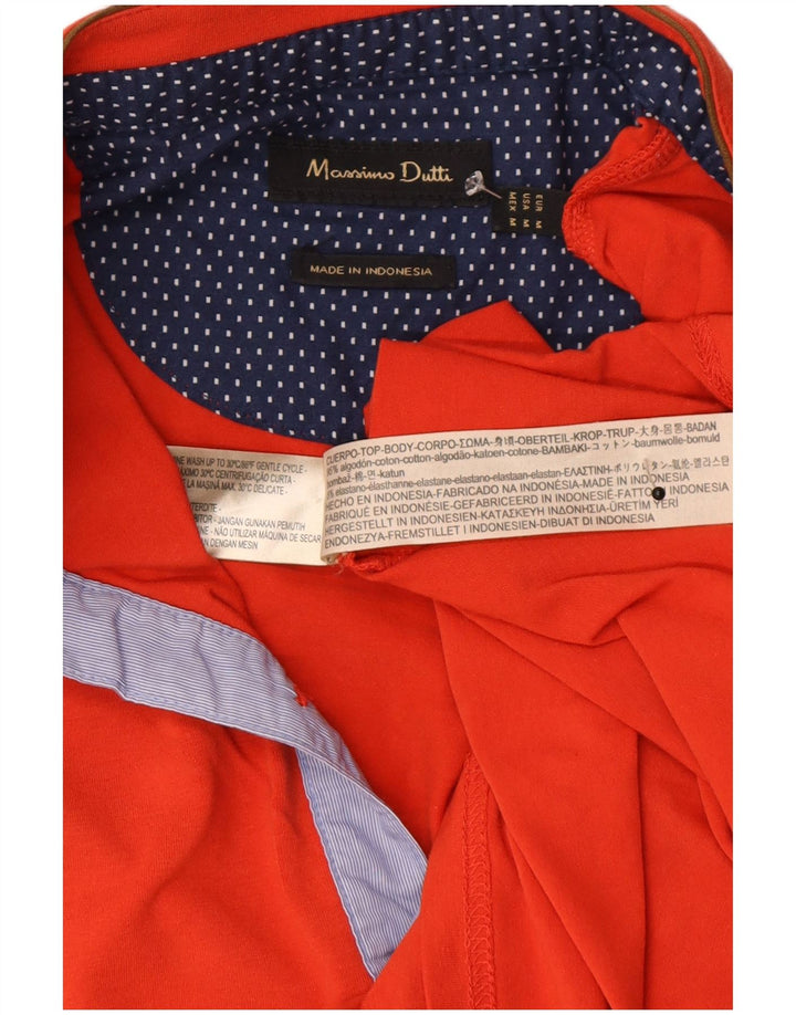 Massimo Dutti muška polo majica srednje crvene boje od pamuka