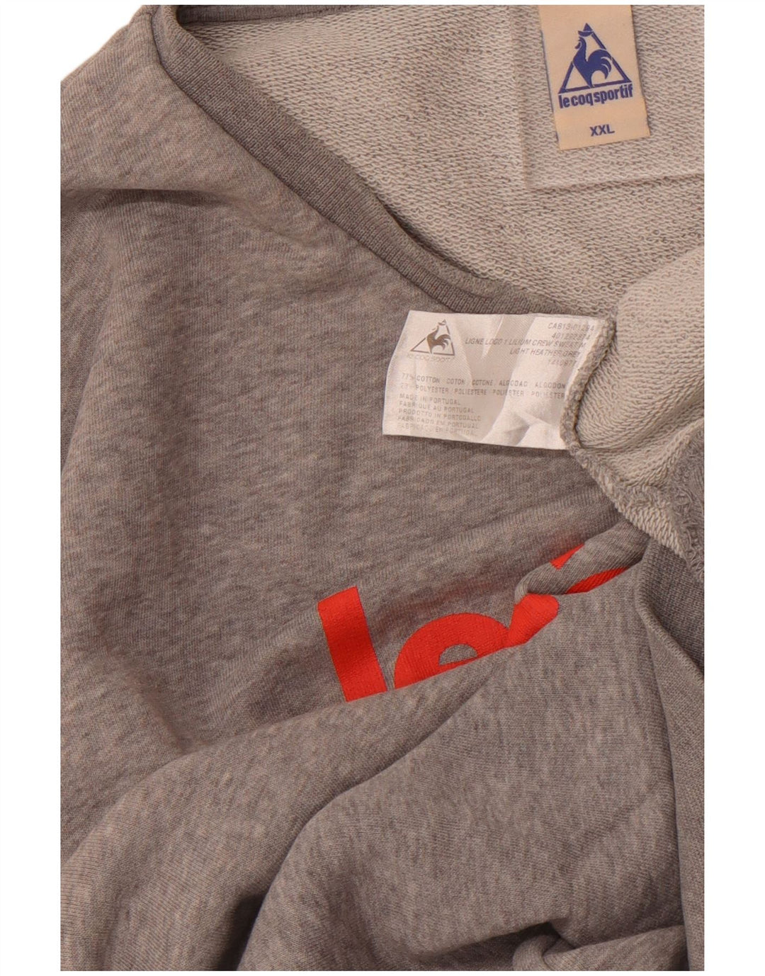 LE COQ SPORTIF Muški džemper s motivom 2XL sivi pamuk