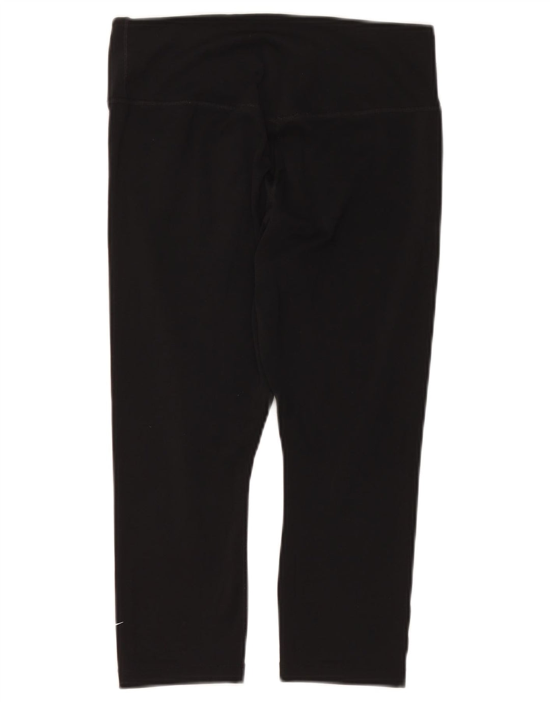 NIKE ženske Dri Fit Capri tajice UK 12 srednje crne poliesterske