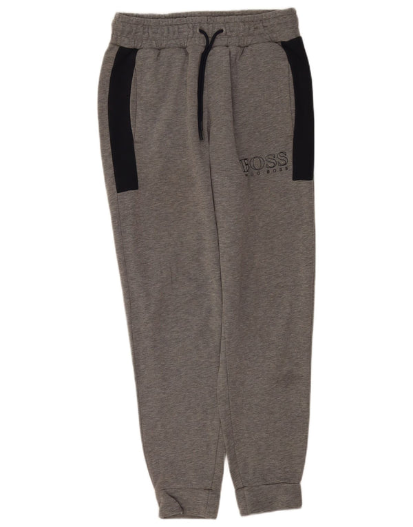 Muške trenirke Hugo Boss Graphic Hlače Joggers Male sive boje