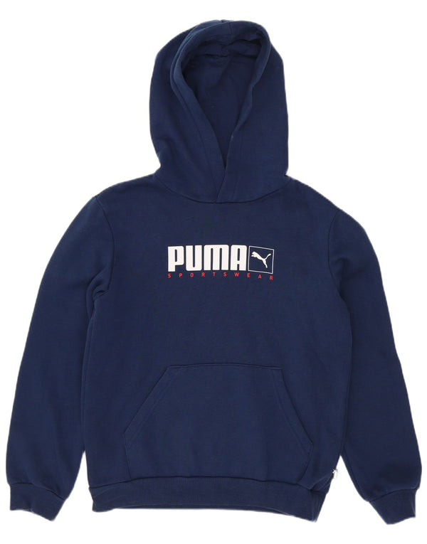 Puma Boys Graphic Hoodie Džemper 11-12 godina tamnoplavi pamuk