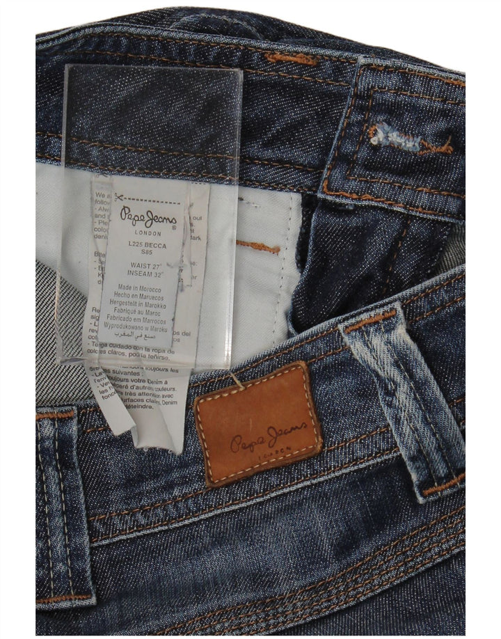 PEPE Jeans Ženske bootcut traperice W27 L32 Plavi pamuk