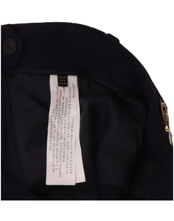 MASSIMO DUTTI Ženske chino hlače EU 40 srednje W30 L28 tamnoplave