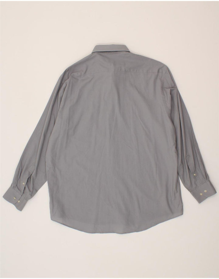 PIERRE CARDIN Mens Shirt Size 17 XL Grey Cotton Vintage Pierre Cardin and Second-Hand Pierre Cardin from Messina Hembry 