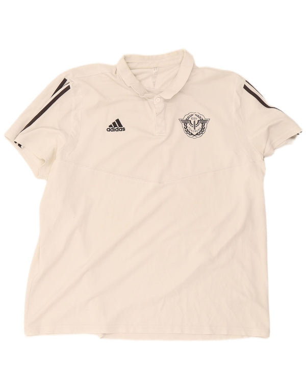 Adidas muška polo majica ESV Penzberg Regular Fit 3XL bijeli pamuk