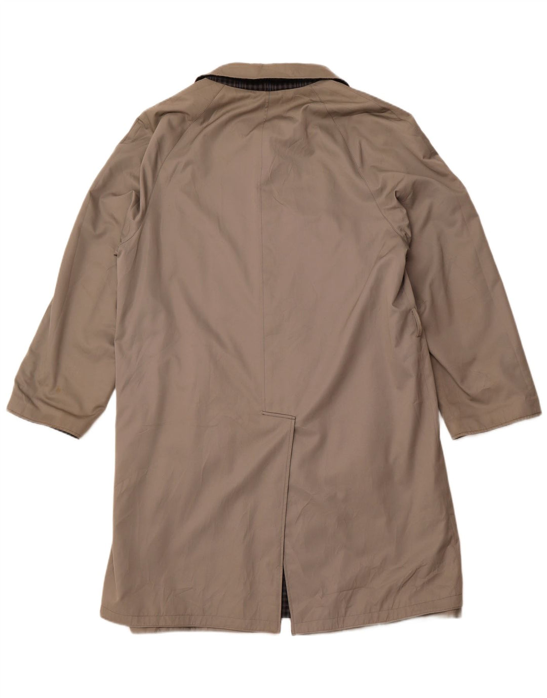 DIOLEN Muški trenč kaput UK 40 veliki sivi karirani poliester