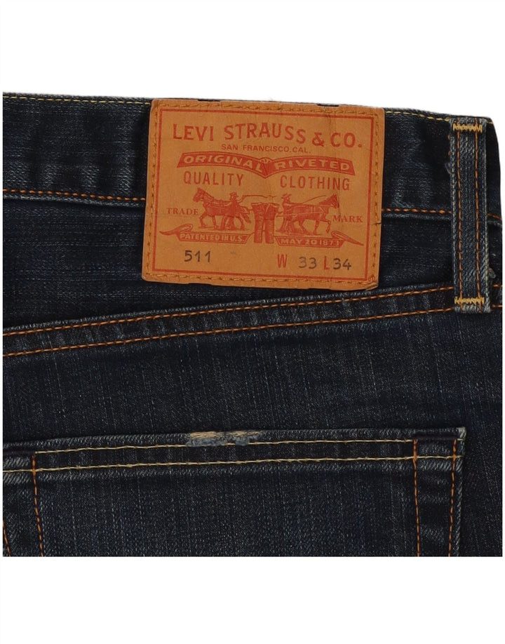 LEVI'S Muške 511 uske traperice W33 L28 Plava