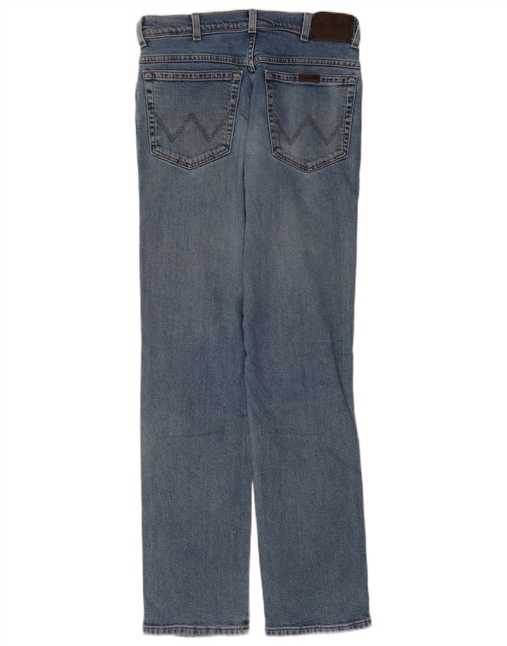 Wrangler muške ravne traperice regularnog kroja W32 L34 plavi pamuk