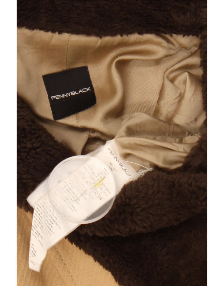 Crni ženski kaput Penny UK 12 srednje bež boje, vuna