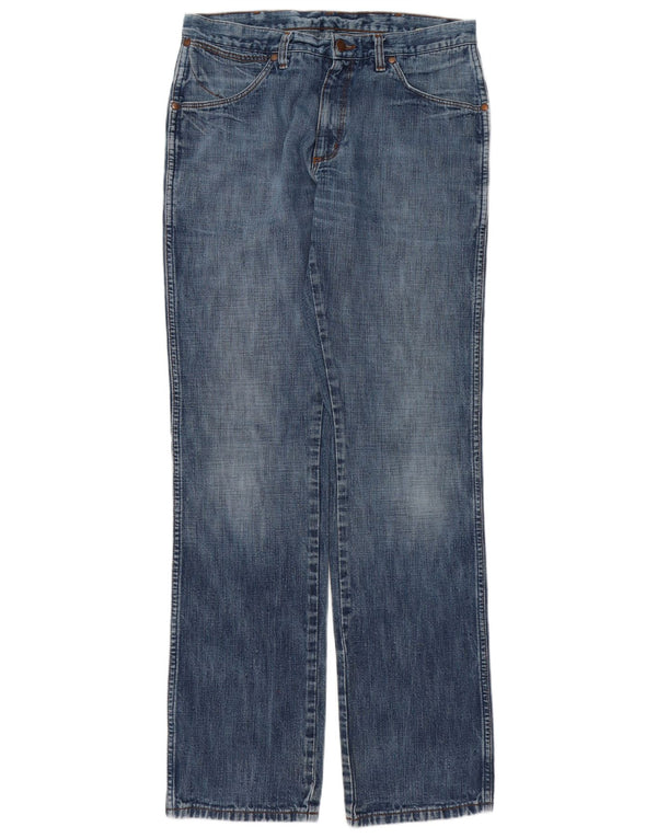 WRANGLER Mens Alaska Straight Jeans W33 L36 Blue Cotton