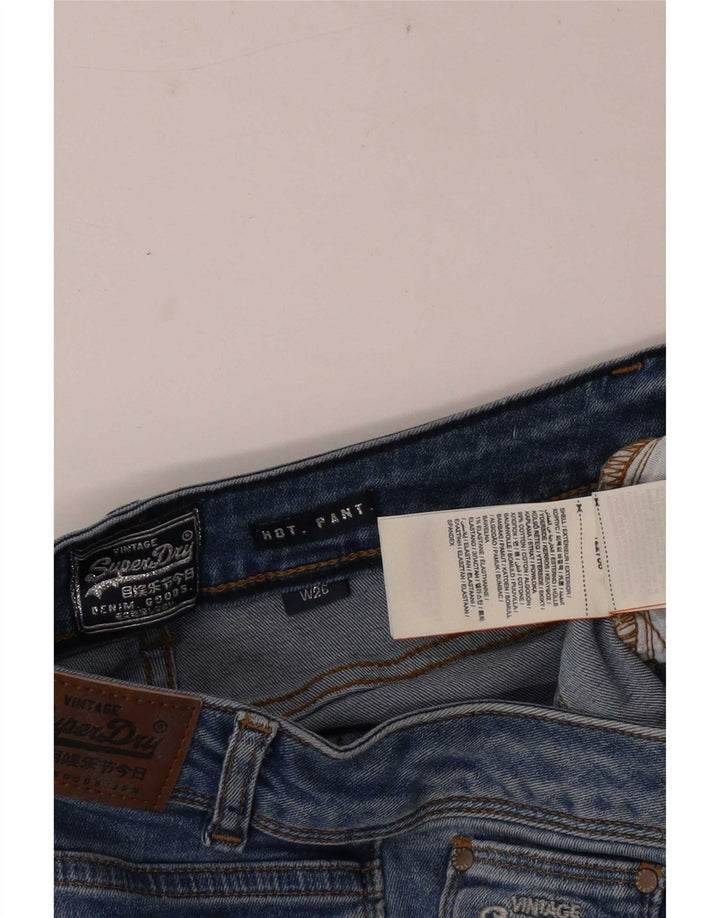 Superdry ženske traper vruće hlačice W26 male plave pamučne
