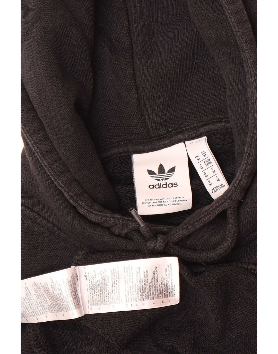 Adidas muška majica s kapuljačom Srednje crni pamuk