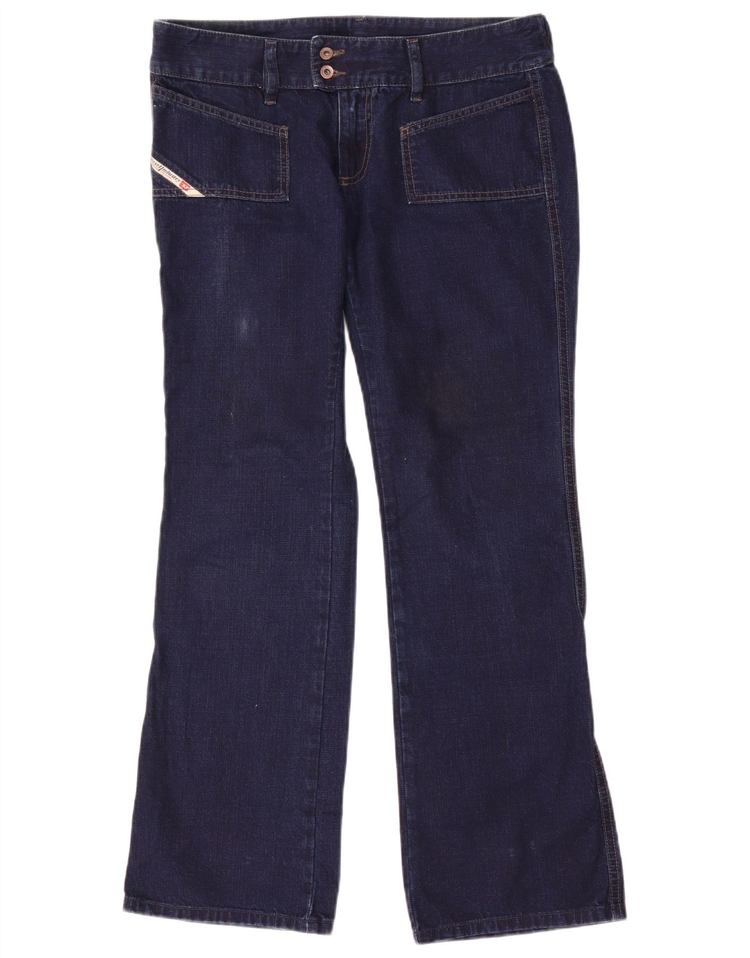 Diesel Ženske Bootcut traperice W31 L31 tamnoplavi pamuk