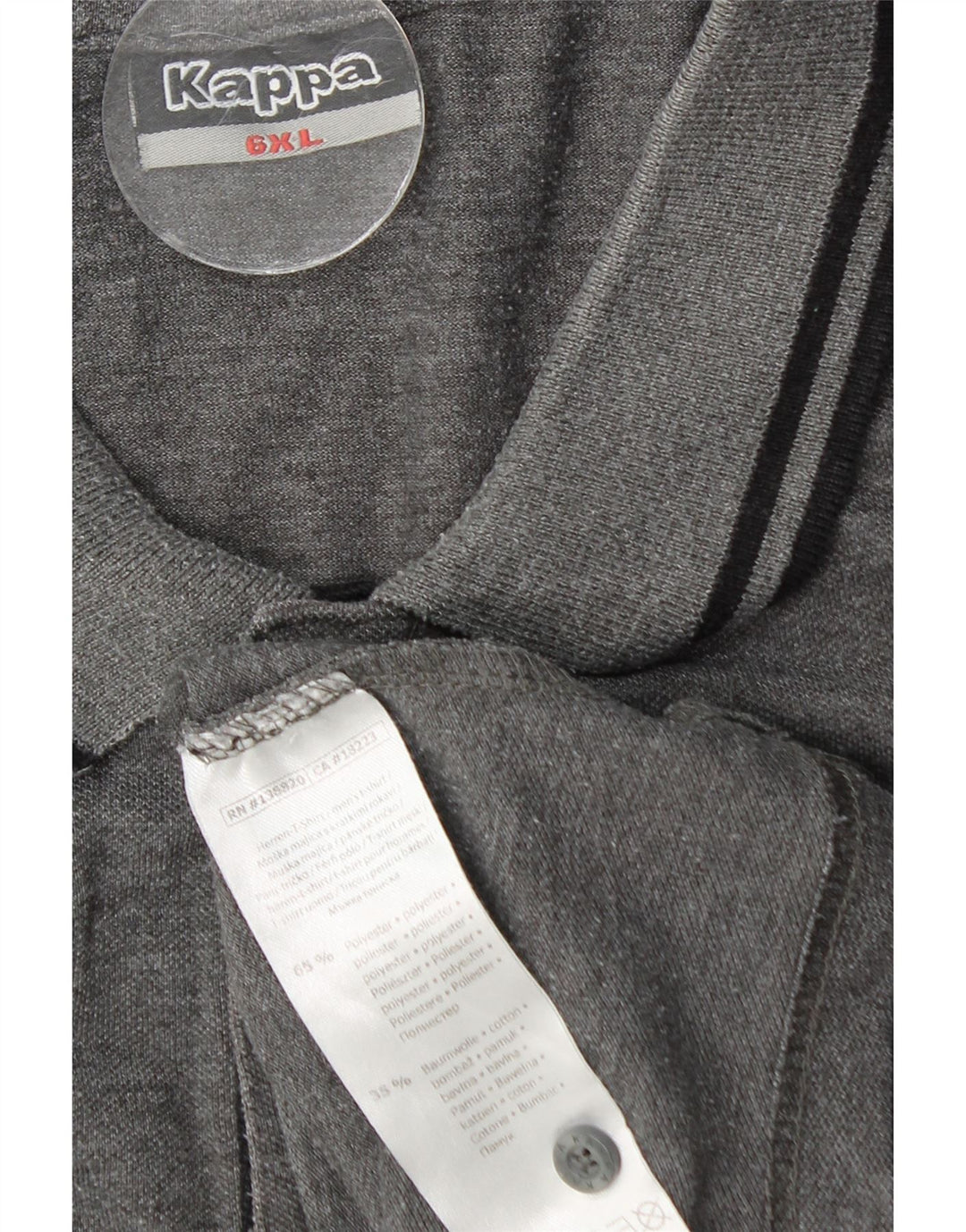 KAPPA muška polo majica 6XL sivi poliester