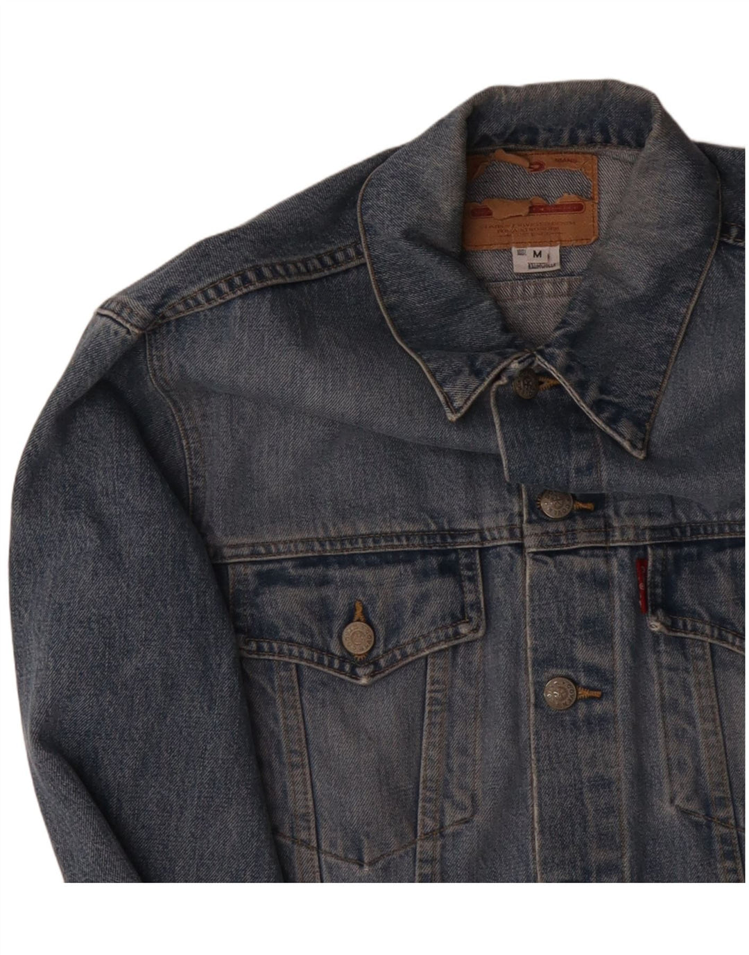 LEVI'S muška traper jakna UK 38 srednje plavi pamuk