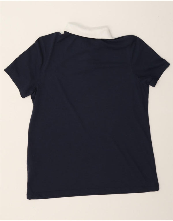 Nike ženska polo majica Dri Fit UK 16 Large Navy Blue Colourblock Poliester