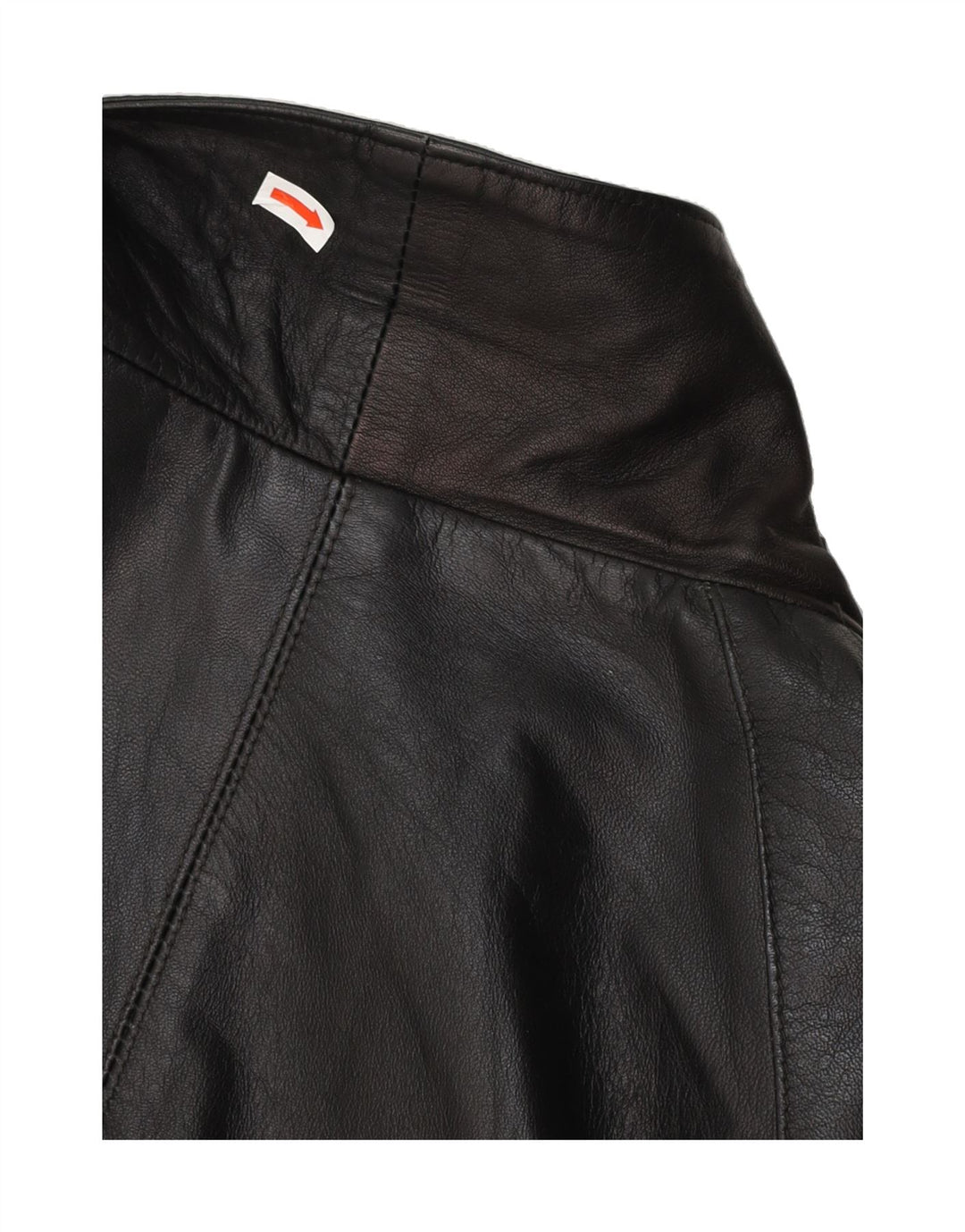 ICEBREAKER Womens Leather Coat IT 53 2XL Black Leather Vintage Icebreaker and Second-Hand Icebreaker from Messina Hembry 
