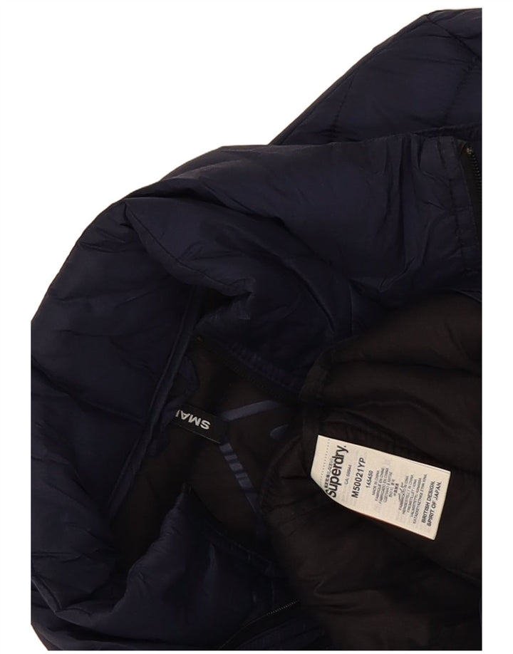 Superdry muška podstavljena jakna UK 36 Mala tamnoplava najlonska