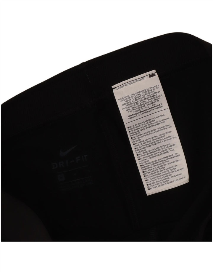 Nike Ženske Dri Fit Graphic Leggings UK 12 Medium Black Geometric