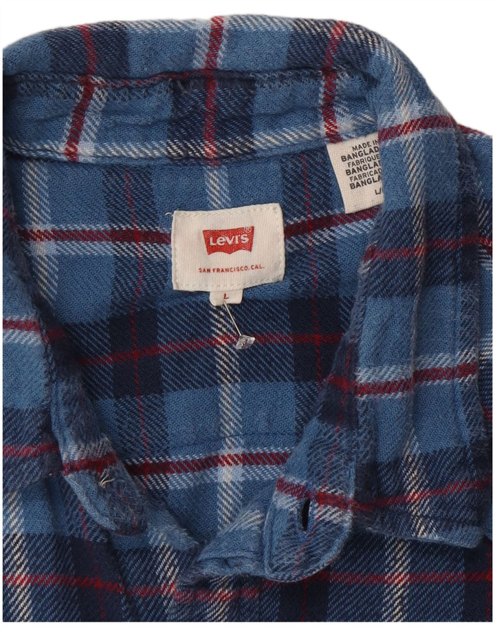 Levi's muška flanelska košulja s velikim plavim karom