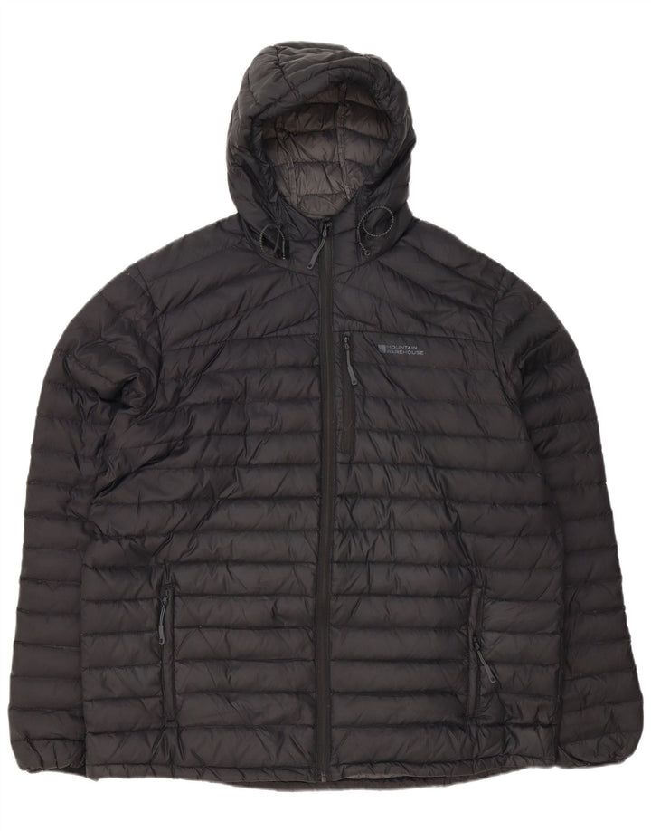 MOUNTAIN WAREHOUSE muška podstavljena jakna s kapuljačom UK 42 XL crni poliester