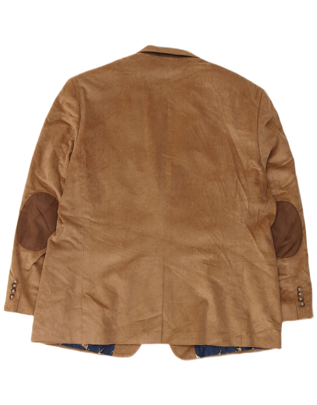 CHAPS Muška jakna od samta s 2 gumba UK 48 4XL Smeđi pamuk