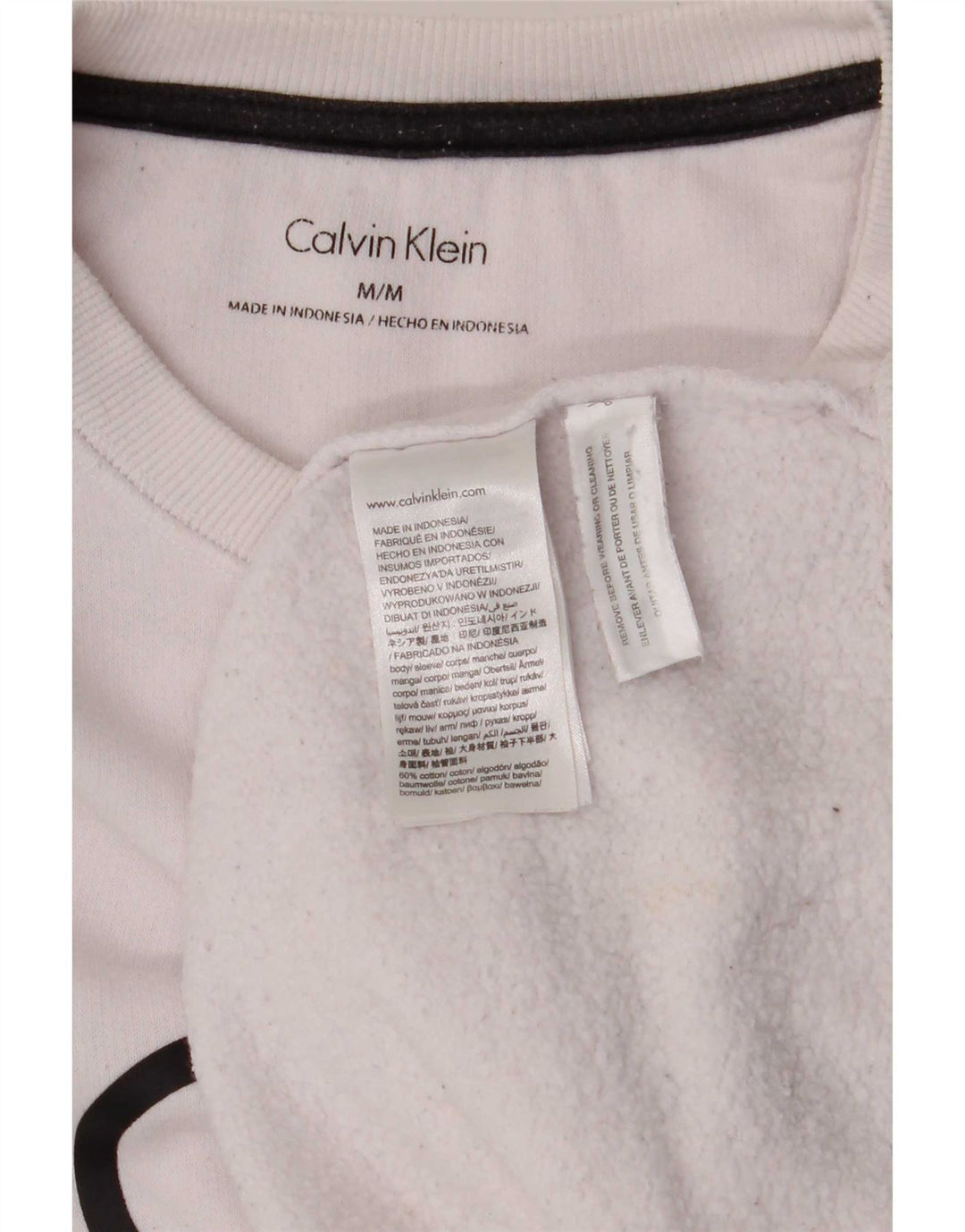 Calvin Klein muška trenirka s grafičkim motivima Srednje bijeli pamuk