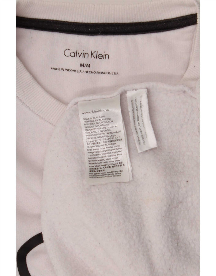 Calvin Klein muška trenirka s grafičkim motivima Srednje bijeli pamuk