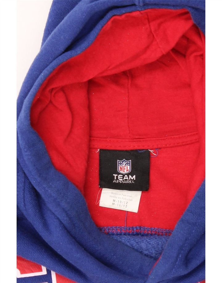 NFL TEAM APPAREL Boys Hoodie Jumper 10-11 Years Medium Blue Vintage NFL TEAM APPAREL and Second-Hand NFL TEAM APPAREL from Messina Hembry 